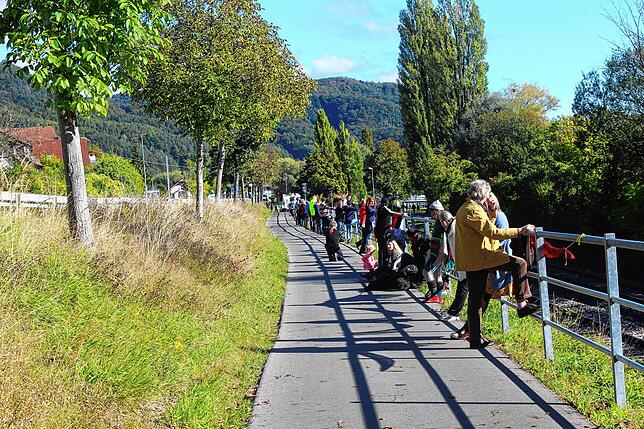 Bild 3: Bilder von der &bdquo;Querdenker&ldquo;-Menschenkette in Bodman-Ludwigshafen