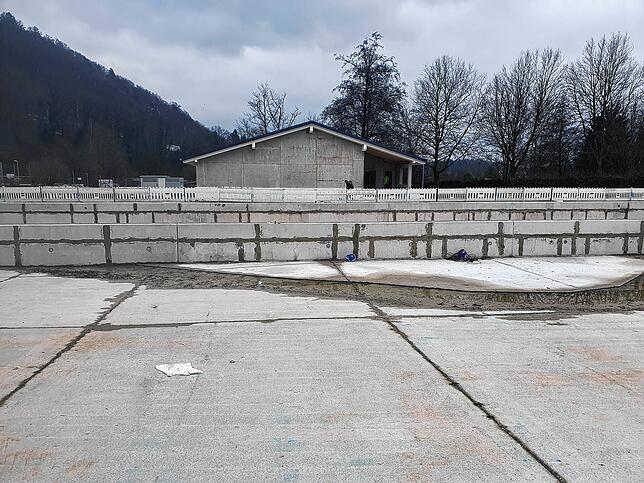 Bild 4: So sieht es auf der Baustelle des Freibads Waldshut aus