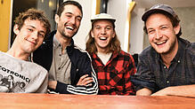 AnnenMayKantereit &ndash; das sind Henning May (von links), Christopher Annen, Malte Huck und Severin Kantereit.