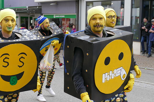 Kreativ: Smileys und Emojis wurden eigens für die Fasnet neu kreiert.