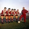 Dieter Koulmann (vierter von links) beim FC Bayern München. Auch auf dem Foto: Rudi Nafziger, Rainer Ohlhauser und Gerd Müller (von ...
