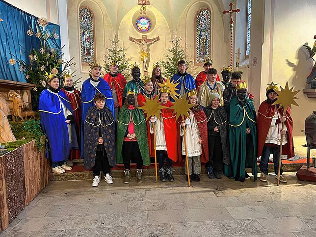 Die Berauer Sternsinger waren in vier Gruppen unterwegs.