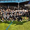 Die B-Junioren des FC 08 Villingen jubeln nach dem 1:0-Sieg im SBFV-Pokal-Halbfinale über den SC Freiburg.