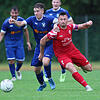 Für Sven Beha (links) und den SV Volkertshausen, hier in der partie gegen RW Salem (Luca Gruler), kommt es zum Duell gegen den FC Kluftern.