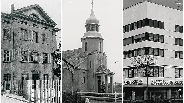 Ob die Musikinsel mit Baumwollspinnerei Trötschler (links), die Theresienkapelle im Industriegebiet (Mitte) oder der Holzerbau (rechts): ...