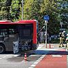 Bei einem Bus der Stadtwerke Konstanz kommt es im Bereich Mainaustraße / Eichhornstraße zu einem Brand im Motorraum – der Fahrer handelt ...