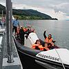 Start in eine besondere Fahrt: Die Teilnehmer dürfen etwa eine Viertelstunde über den Bodensee heizen. Ihre Aufregung beim Start ist ...