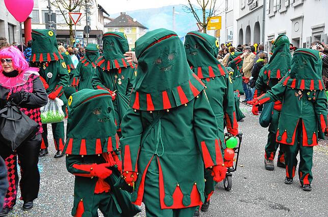 So kennt man die Frösche heutzutage während der Fasnacht.
