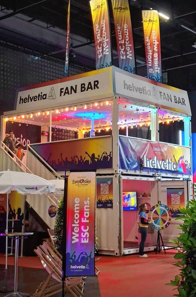 Eine Versicherung wirbt ebenfalls beim ESC.