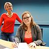 Maria Grundler und Fabienne Gehrig von der Handwerlskammer Konstanz.