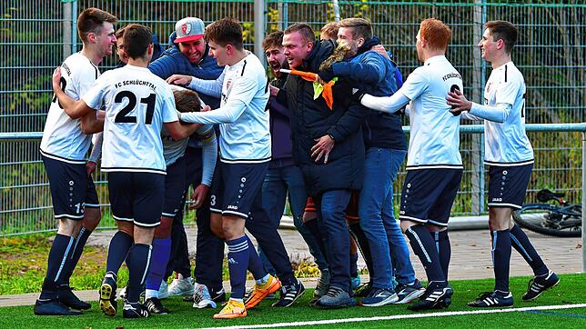 So würden sie wieder gern jubeln: Der FC Schlüchttal &ndash; hier eine Szene vom 5:2-Sieg vor zwei Wochen gegen den FC Wallbach &ndash; ...