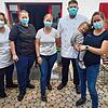Sie sind glücklich, nachdem für sie der Neustart nach dem Ende des Corona-Lockdowns erfolgreich verlaufen ist. Das Team des Landgasthof ...