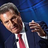 Auch Günther H. Oettinger (CDU), ehemaliger Ministerpräsident des Landes Baden-Württemberg, hatte einen Auftritt in Bohlingen.