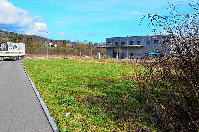 Auf diesen Gelände an der Keltenschanze im Gewerbegebiet Riedwiesen im Osten der Stadt soll die neue DRK-Rettungswache entstehen.