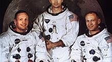 Die Besatzung von Apollo 11. Von links: Neil Armstrong, Michael Collins und Edwin &bdquo;Buzz&ldquo; Aldrin.