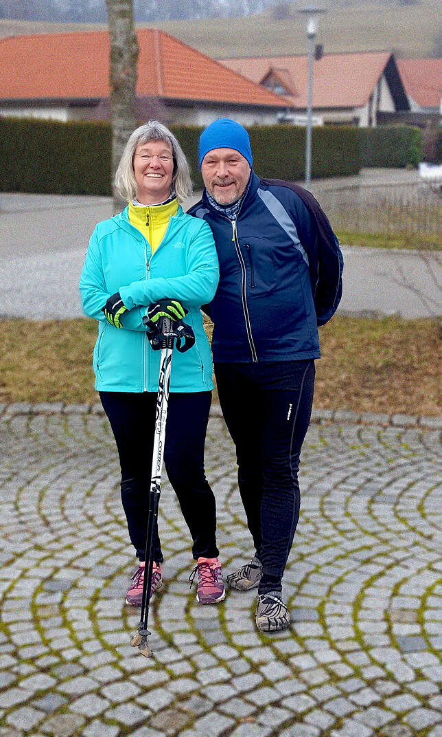 Susanne und Olaf Gerhard freuen sich auf den Silvesterlauf. Susanne startet in der Walking-Gruppe. Ihr Ehemann Olaf läuft zehn Kilometer.