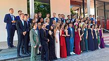 Mussten in ihrer Oberstufenzeit mit den Lernerschwernissen durch die Pandemie klarkommen: Die Abiturienten des Friedrich-Hecker-Gymnasiums.