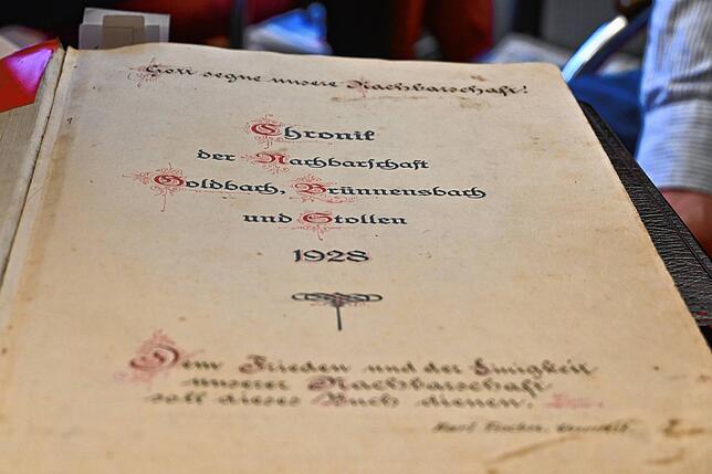 Titelblatt der Nachbarschaftschronik von 1928.