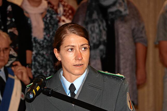Stefanie Reichle behauptet sich als Major in der Männerwelt der Bundeswehr. Von ihrem Beruf ist sie begeistert.