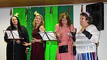 Die Prinzessinnen sind auf der Suche nach ihrem Prinzen (von links): Andrea Bächle, Simone Villringer, Roberta Rampazzo und Angelika ...