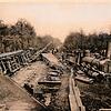 1882 kam es bei Hugstetten zu einem Eisenbahnunfall: Gottlieb Theodor Hase war dabei und hielt das Ereignis im Bild fest.
