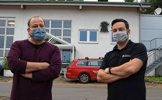Karl Haller (links) und Oliver Venus im November 2020. (Archivbild)