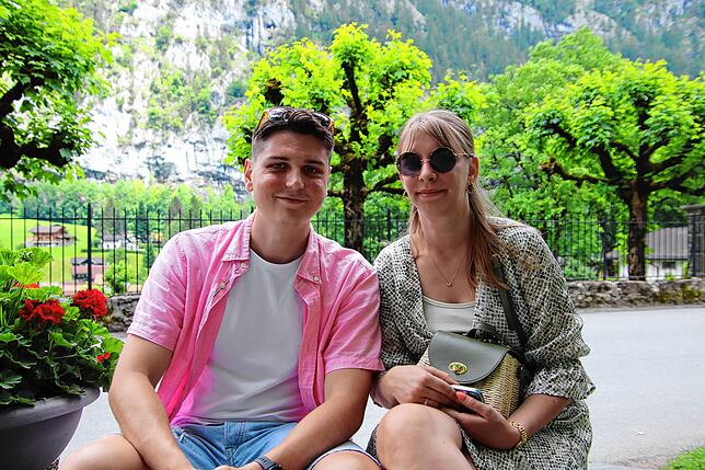 Lucas Bully und Charlotte Rebillot sind aus Frankreich in die Schweiz gereist.