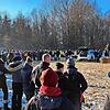 Viele Landwirte und Unterstützer sind am Freitagnachmittag zur Abschlusskundgebung auf einer Wiese bei Bad Dürrheim gekommen. Auf dem ...