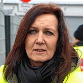 Gabriele Fieback, Verdi Südbaden: „Die Kollegen, die hier stehen, haben überfüllte Arbeitskonten.“