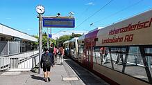 Ab Dezember nicht mehr unter der Flagge der SWEG &ndash; und auch nicht unter jener der Hohenzollerischen Landesbahn: Das Seehäsle ...