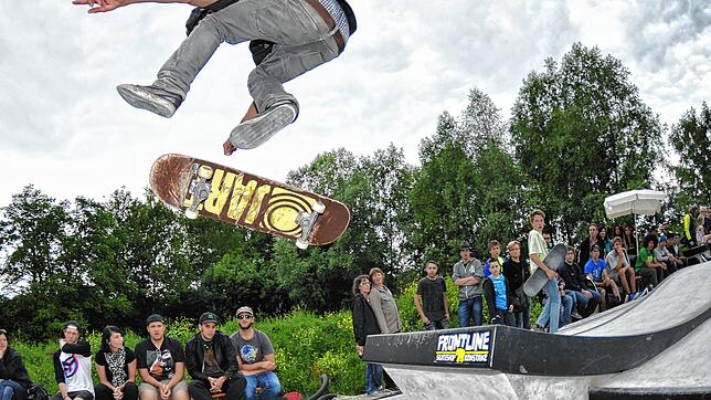 Die Skateanlage im Herzen. Hier wünschen sich die Jugendlichen eine Neugestaltung.