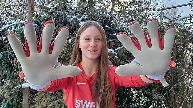 Hier kommt keiner durch: Die 14-jährige Donaueschingerin Luisa Breitsprecher ist auf dem Weg in die deutsche ...