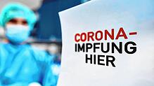 Eingang zu einem Corona-Impfzentrum. Nicht geimpfte Pflegekräfte sollen nun die Chance bekommen, sich noch impfen zu lassen.