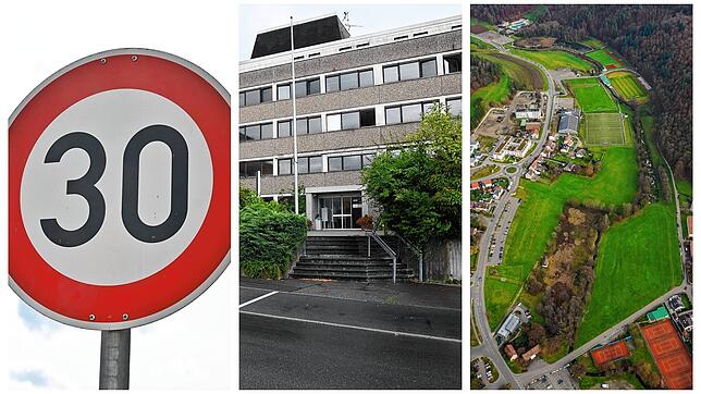 Ein Tempo-30 Schild, die Flüchtlingsunterkunft in der Oberstadt und das Areal des zukünftigen Aachparks. Unter anderem zu diesen Themen ...