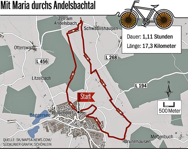 Bild 1: Mit dem Rad durch die Region: Das Andelsbachtal entdecken