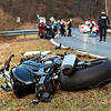 Ein tödlicher Motorradunfall (Symbolbild). 2024 starben im Landkreis Waldshut laut Unfallstatistik des Polizeipräsidiums Freiburg sieben ...