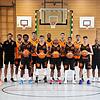 Das Team der Wiha Panthers für die Saison 2021/22: (von links) Trainer Alen Velcic, Co-Trainer Aleksandar Nadjfeji, Adrian Bergmann, ...