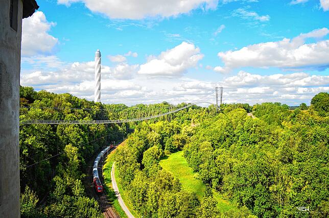 Die Neckar Line verbindet künftig die historische Innenstadt von Rottweil mit der gegenüberliegenden Seite des Neckartals, wo sich der ...