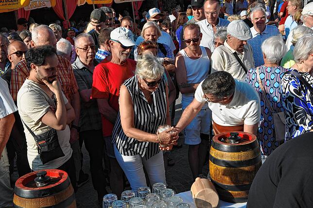 Bild 4: Sonnenstrahlen und Feststimmung in Markdorf