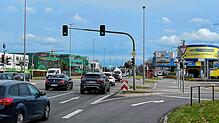 Hier an der Kreuzung Reichenauer/Riedstraße drückten die beiden Raser nach dem Umschalten auf Grün auf die Tube.