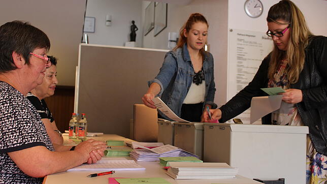 Viele Bräunlinger kommen am Wahlsonntag ins Rathaus, um dort ihre Stimme zu Europa- und Kommunalwahl abzugeben. Melissa Müllhäuser ...