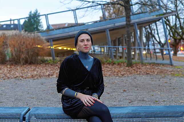 Sandra Herkommers Beintattoos werden auch öfter mal für Leggings gehalten.