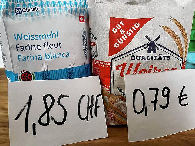 Bild 4: SÜDKURIER-Testkauf Teil II: Preise für Lebensmittel in Deutschland und der Schweiz nähern sich an