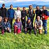 Die Wanderer der Langstreckenwanderung des Tengener Schwarzwaldvereins (stehend von links): Rainer Haungs, Christoph Rogge, Elias Frank, ...