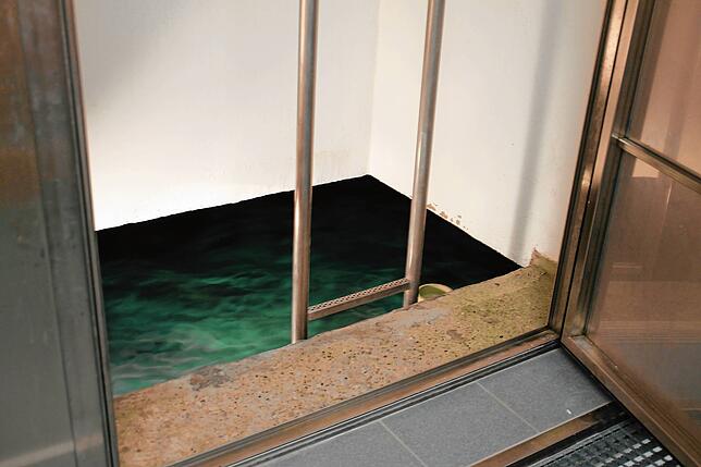 Der Hochbehälter in Rüßwihl hat noch genügend Trinkwasser.