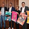 Die Macher des &bdquo;MuZi-Festivals&ldquo; im Seepark: Lothar Böhler, Jörg-Arne Bias, Sascha Steiger, Alexandra Hofmann, Ralph Gerster ...