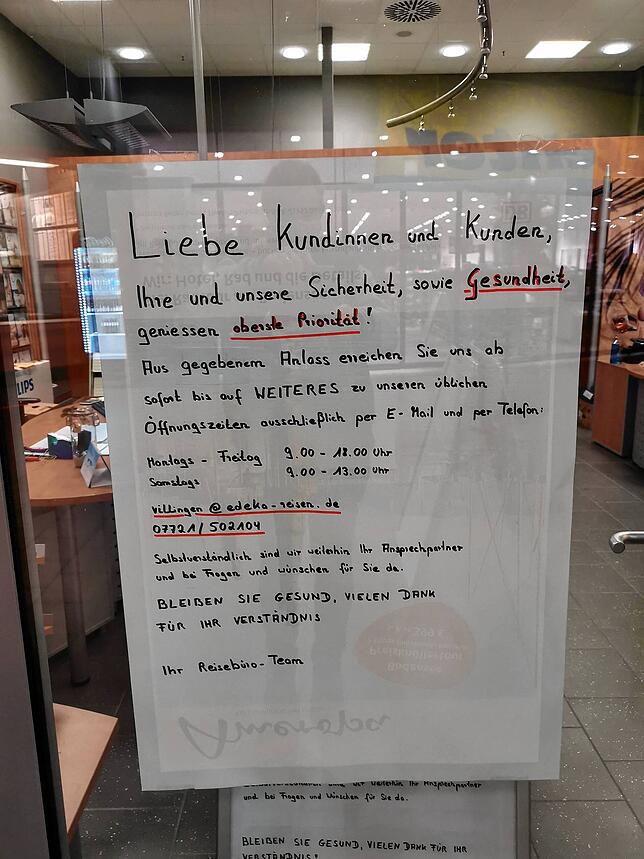 Bild 1: Edeka Südwest schließt Reisebüro im Villinger E-Center &ndash; und weitere im Verbreitungsgebiet des Regionalverbands