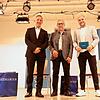 Sie freuten sich über einen gelungenen und erkenntnisreichen Abend bei der SÜDKURIER-Wahlarena in Aach: Jörg Peter Rau, Mitglied der ...