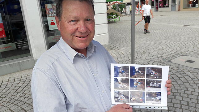 Karlheinz Frey fordert Konsequenzen an Glas- und Kleidercontainern, die ständig vermüllt sind.