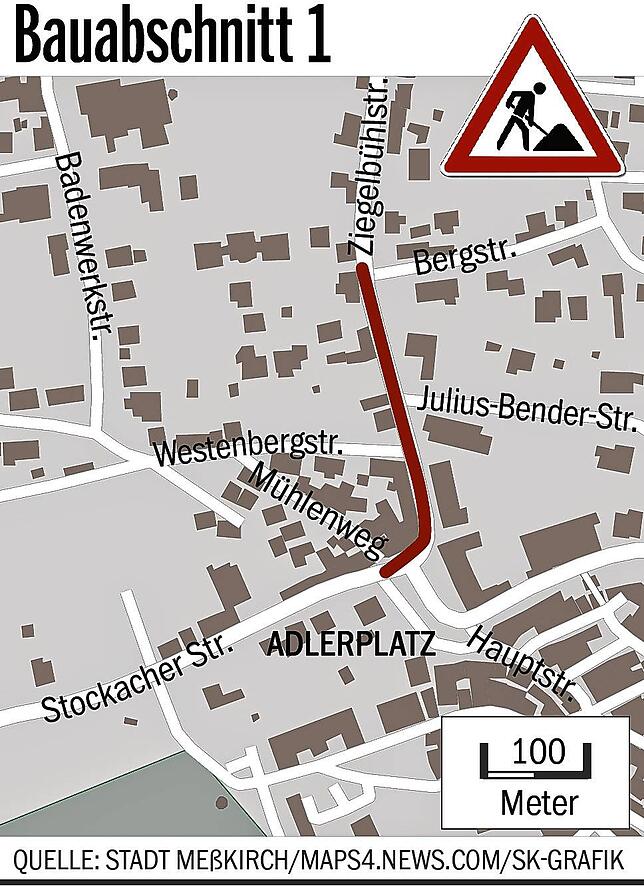 Bild 1: Wichtige Meßkircher Verkehrsader ab 19. April gesperrt